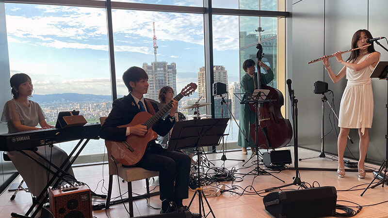 ウォルドーフ・アストリア大阪のチャペルで企業の納涼会