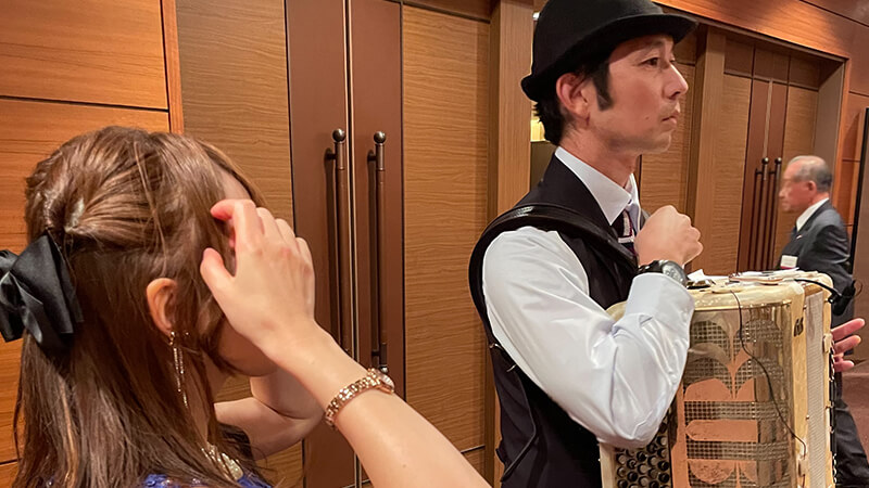 神戸ポートピアホテル 大輪田 クロマチックアコーディオン演奏