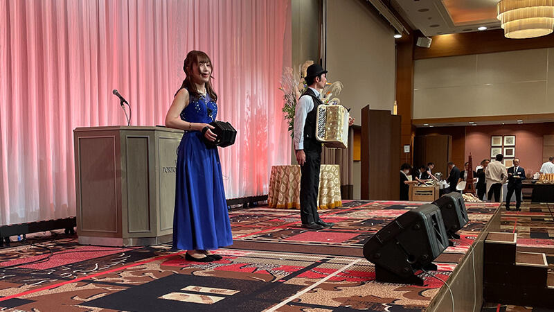 神戸ポートピアホテル 大輪田 クロマチックアコーディオン演奏