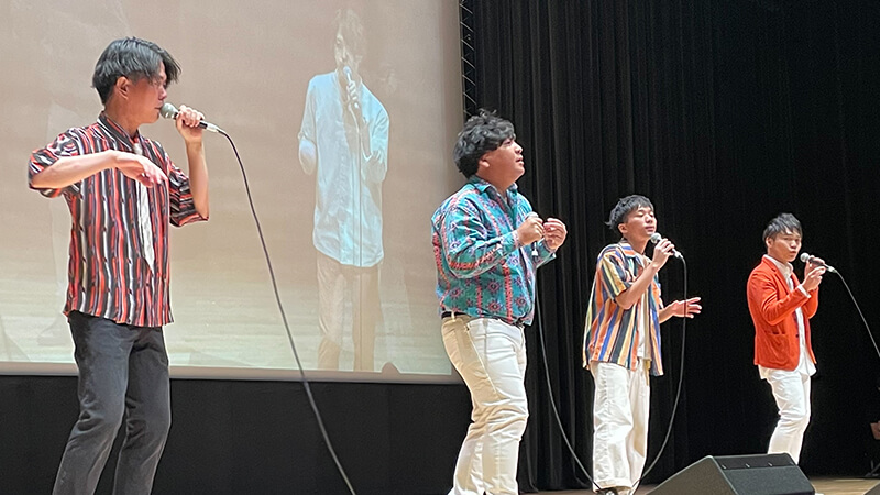 OIT梅田タワー・常翔ホール 経営ビジョン発表会でアカペラ演奏